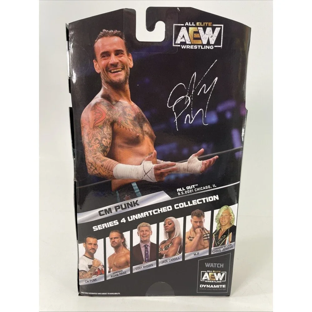 AEW CM Punk Unmatched Series 4 #25 Jazwares Wrestling Action Figure WWE ROH WCW